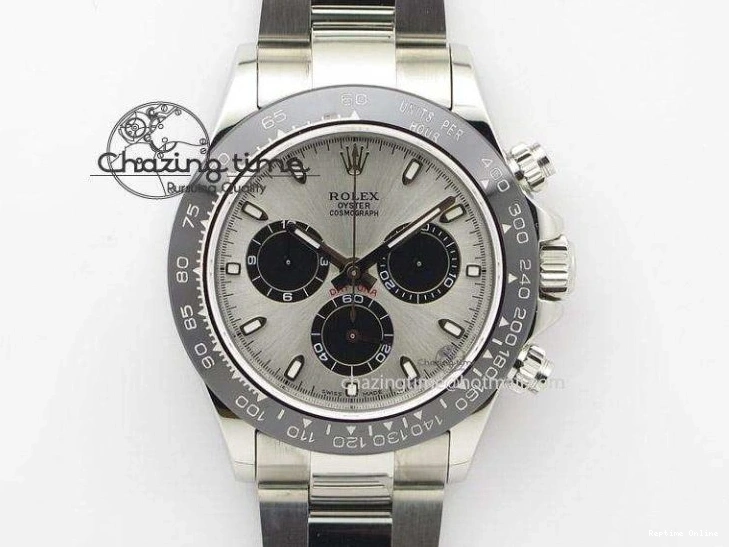 0418 ModernLook Yacht-Master 116655 SS JF Best Edition Ceramic Bezel On Rubber Strap SA 3850